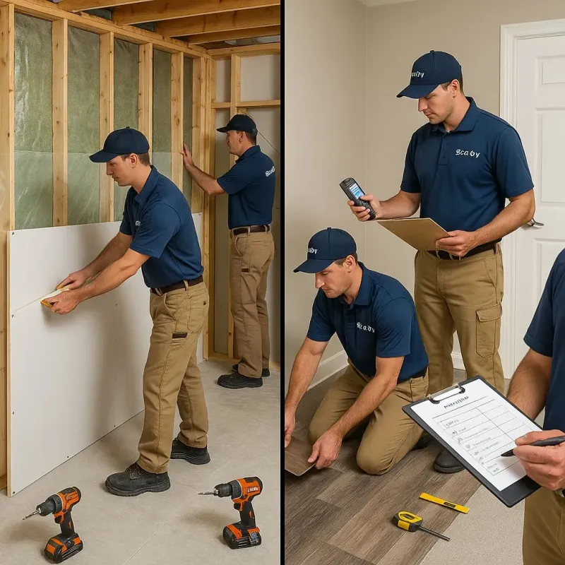 Repairs and Reconstruction process in South Windham, CT
